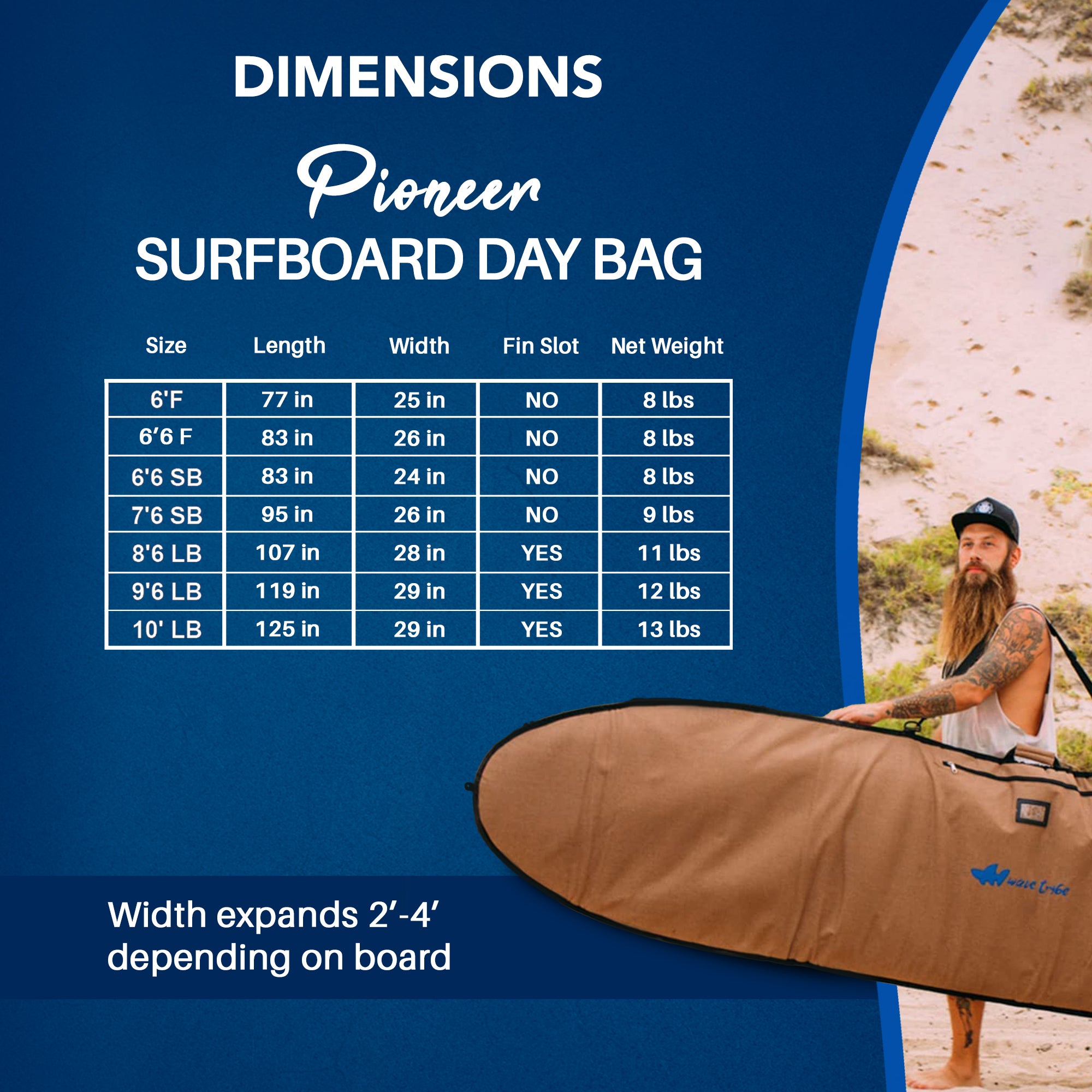 Surfboard store bag